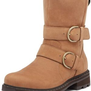Sorel Women's Lennox Moto Cozy Boot - Rain - Waterproof- velvet tan